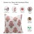 Art Deco Fabdivine Floral Block Print Pillow Cover 14x36 Off-White Linen-Swadesh For Sale - Image 3 of 3