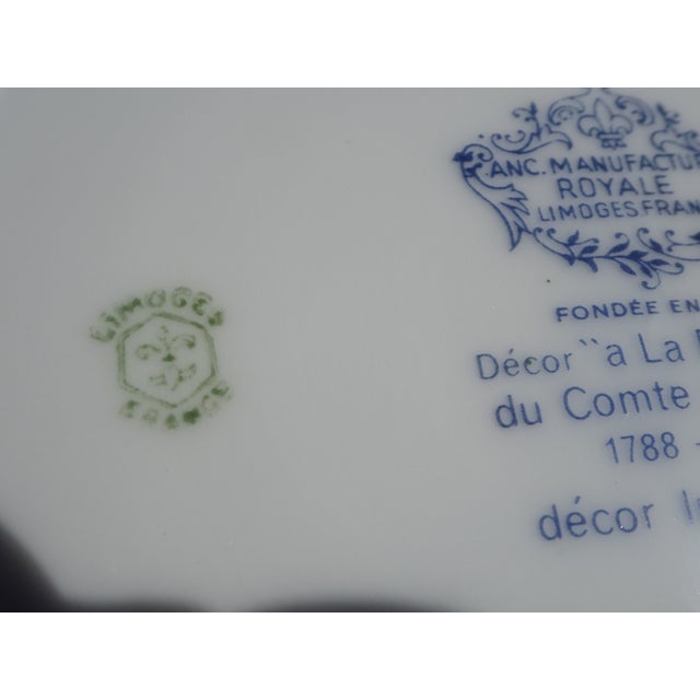 Ceramic Limoges Porcelain Dessert Service from Maison Bernardaud, 1950s, Set of 13 For Sale - Image 7 of 18