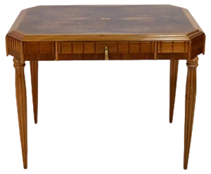 Early French Art Deco Desk in Walnut, 1925s
