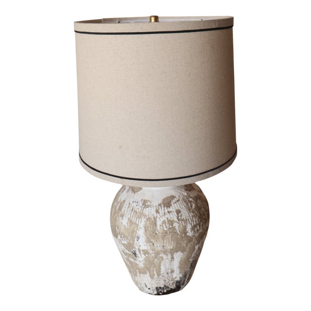 Mid 20th Century Sandstone Lamp For Sale