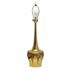 1960s Mid-Century Modern Laurel H-837 Brass "Brady Bunch" Table Lamp