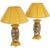 Satsuma Earthenware and Gilt Bronze Lamps, 1880s For Sale