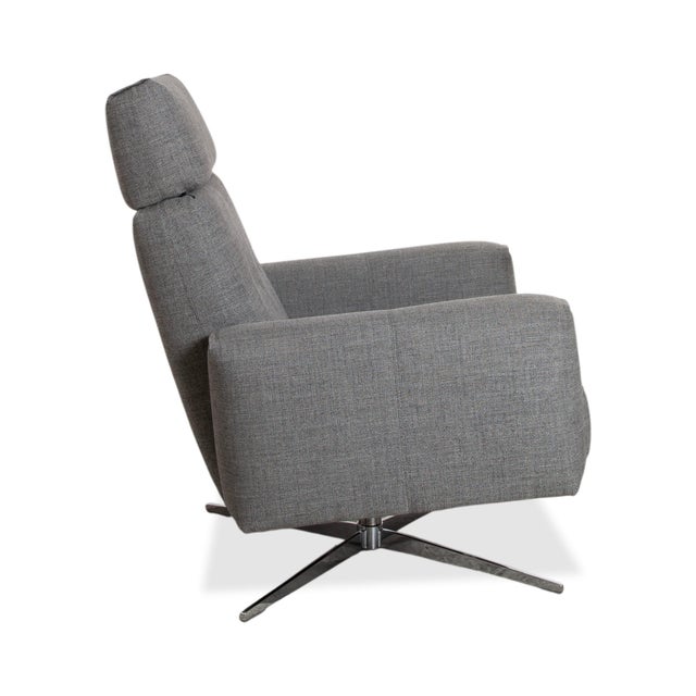 Fabric 50 Armchair in Grey with Manual Function from Rolf Benz For Sale - Image 14 of 17