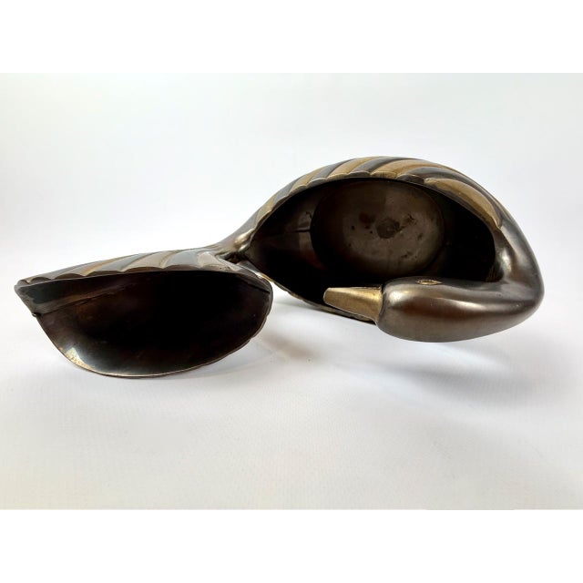 Vintage Brass Peacock Bowl, 1980s For Sale - Image 9 of 10