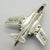 Vintage Italian Sterling Silver 925 McDonnell Douglas F-4 Phantom II Airplane with Folding Wings, Arezzo, 1980s For Sale - Image 3 of 15