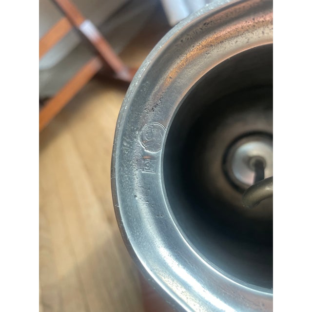 Vintage Arte Italica Tavola Marinoni Pewter Lamp Base For Sale In Washington DC - Image 6 of 12