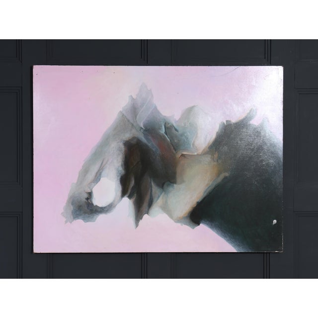 After J. Dupain, Abstract Composition, 1960s, Oil Painting on Board, in Worn conditions. Designed 1960 to 1969