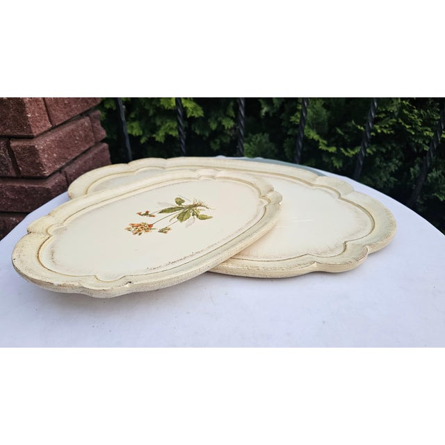 Florentine Wooden Tray, 1960s, Set of 2 For Sale - Image 9 of 10