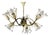 Glass and Brass Chandelier attributed to Emil Stejnar for Rupert Nikoll, 1960s, Set of 2 For Sale