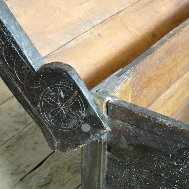 Brown Antique Shepherd's Chest, 1850s For Sale - Image 8 of 15