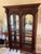 Monumental French Classical Carved Wood Curio China Cabinet For Sale - Image 4 of 10