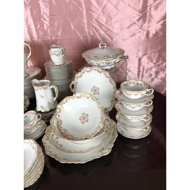 Antique Haviland Limoges Schleiger 270 Dinnerware Set - Service for 12, 107 PCS For Sale - Image 4 of 12