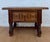 Spanish Carved Wood Side Table with Geometric Decoration and Spiral Legs, 1930 For Sale - Image 4 of 15