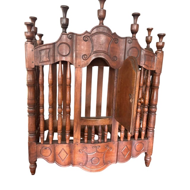 French 18th-Century French Provencal Walnut Panetière (Bread Box) For Sale - Image 3 of 12