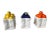 Figurative Vintage Ceramic Fruit "White Paper Bag" Containers, Set of Three - Lemons, Grapes & Oranges For Sale - Image 3 of 13