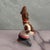 Amazing handmade and hand-painted mid-century flute whistle. Made of ceramic pottery. Depicts an older bearded gentleman...