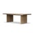 Worn oak shapes a streamlined dining table with a naturally minimalist look. Seats 8.