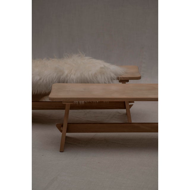 Beige Vintage Brutalist Benches, 1960s, Set of 2 For Sale - Image 8 of 13