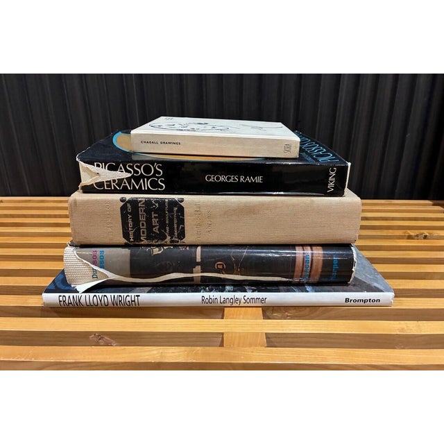 Lot of 5 Vintage Modern Art Books – Mid-Century & 20th Century Art, Well-Used Collectible Books, Retro Art Literature;...