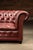 Vintage Leather Tufted Chesterfield Sofa With Nailhead Trim in Burgundy For Sale In Chicago - Image 6 of 8