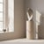 1980s Deco Sandstone Ceramic Abstract Woman Sculpture For Sale - Image 9 of 9