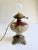 Early 20th Century Early 20th Century Hand Painted Floral Gone With The Wind Oil Lamp Converted, w/ Nightlight For Sale - Image 5 of 18
