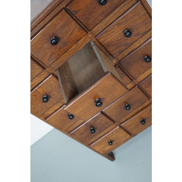 Dutch Oak Apothecary Cabinet, 1930s For Sale - Image 12 of 13