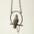 Conservatory Polychrome Cold-Painted Metal Cockatoo on Hanging Perch For Sale - Image 9 of 12