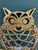 Cute mid-century brass trivet in the shape of an owl with feet.