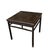 This 19th century square elm wood tea table is finished in a deep dark lacquer, showcasing a clean and minimalist...