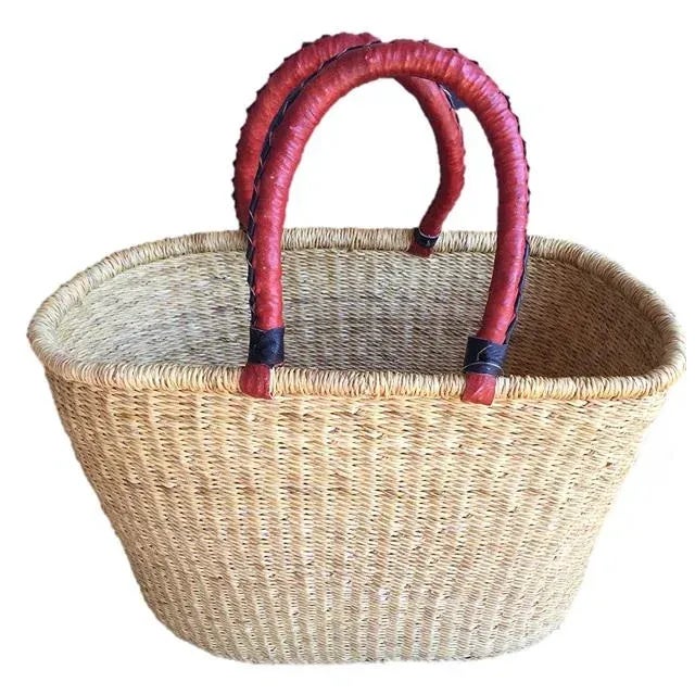 Handcrafted by skilled weavers in Bolgatanga, Ghana this one-of-a-kind Bolga Market Basket is a perfect addition to any...