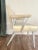 Mid-Century Modern 1960 Industrial Style Aluminum Angular Side Chair by Good Form, Brushed Frame, Original Cream Vinyl Upholstery, For Sale - Image 3 of 7