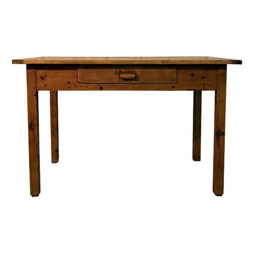 Fir Kitchen Table, 1900s For Sale