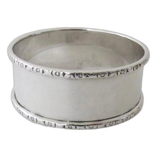 Vintage Sterling Silver Napkin Ring by Webster For Sale