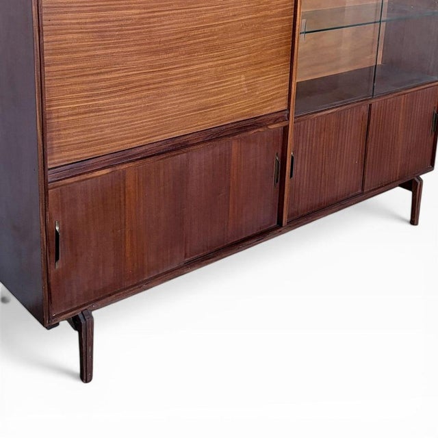 Metal Vintage Teak Bookcase Cabinet by Guy Rogers for Beaver & Tapley For Sale - Image 7 of 9