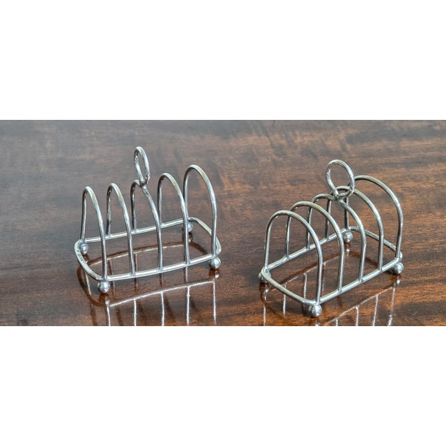 Silver Toast Racks Chester, 1904, Set of 2 For Sale - Image 4 of 8