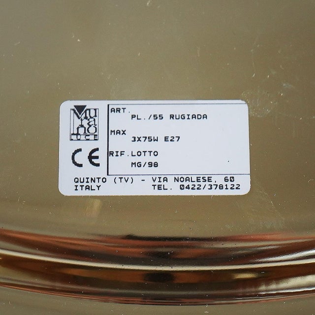Large Murano Glass Ceiling Light, 1990s For Sale - Image 11 of 13