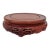 Vintage Large Chinese Hardwood Vase Stand 9" Diameter For Sale