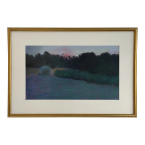 Vintage Framed Pastel on Paper Titled "Remembered Sunset," by Virginia McNeice, Circa 1990