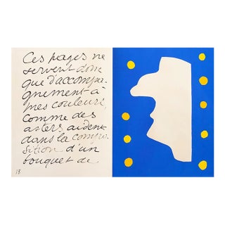 1983 Matisse Lithograph 3 Jazz the Loyal For Sale