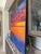 2020s Large Contemporary Oil Painting Cranes Over Sunset 48x48” For Sale - Image 5 of 17