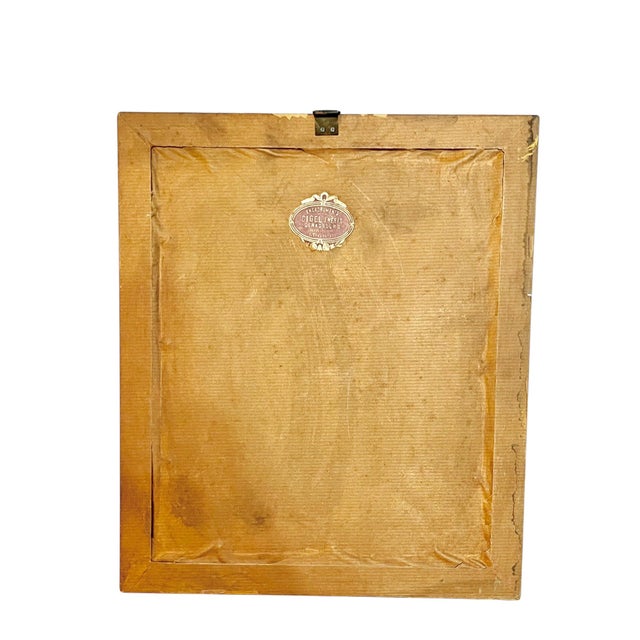 Gold Antique French Pen and Ink Drawing Queen Marie Antoinette For Sale - Image 8 of 10