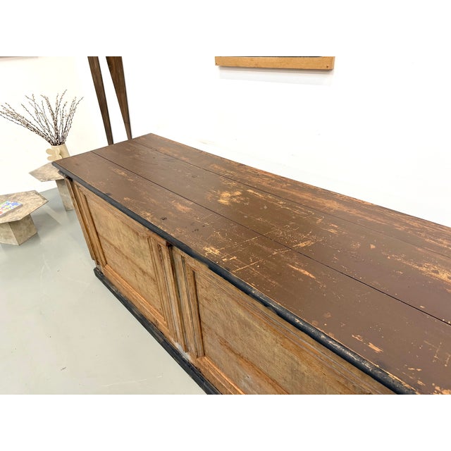 Large Antique Pine Trading Counter, 1890s For Sale - Image 17 of 18