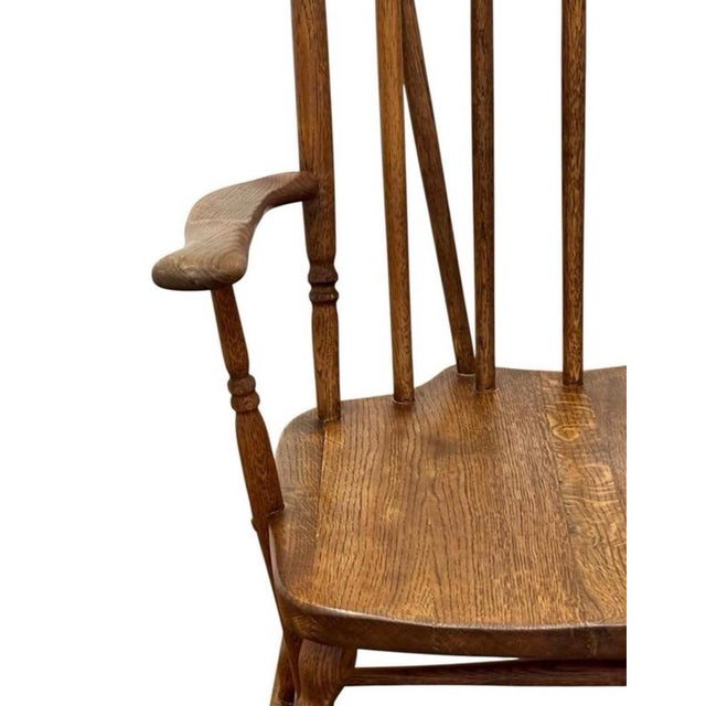 Antique Windsor Rocking Chair, 1890 For Sale - Image 5 of 9
