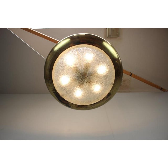 Vintage UFO Pendant Lamp by Josef Hůrka for Napako, Czechoslovakia, 1930s For Sale - Image 12 of 15