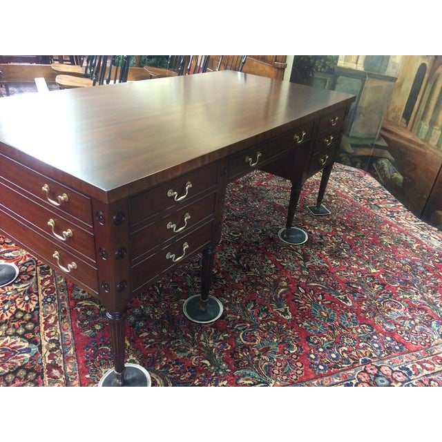 Vintage Executive Desk, Kittinger Furniture, George Washington Style Desk For Sale - Image 11 of 15
