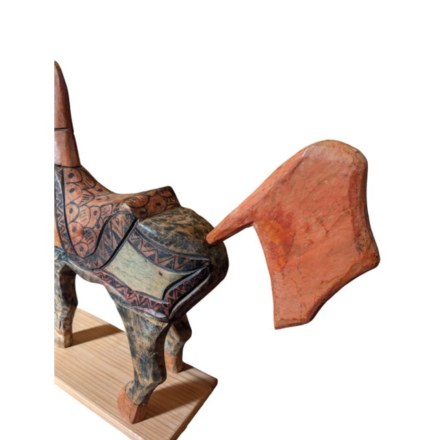 1920s 1920's North African Carved Wood Horse For Sale - Image 5 of 12