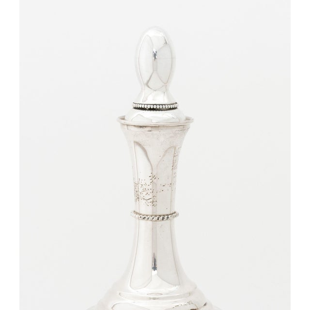 Traditional Judaica Sterling Silver Decanter and Kiddush Cup For Sale - Image 3 of 13