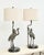 Traditional Pair of Maitland-Smith Bronze Monkey Ostrich Table Lamps For Sale - Image 3 of 18