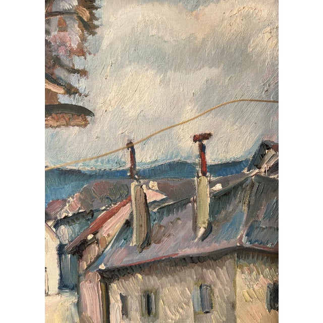 René Guinand, Festivities in the Town in Geneva, Oil on Canvas, 1919, Framed For Sale - Image 11 of 18